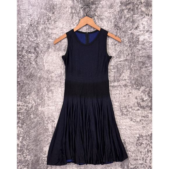 ALAIA Paris Dress 36 / US XS Womens Silk Knit Layered Stretch Sleeveless Mini - Picture 1 of 8
